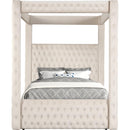  Crown Mark Annabelle 5114IV-K King Canopy Bed - Ivy IMAGE 3