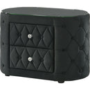  Crown Mark Voltare 5212BK-2 Nightstand - Black IMAGE 1