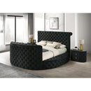  Crown Mark Voltare 5212BK-K King Bed with Fireplace & TV Lift - Black IMAGE 4