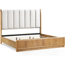  Crown Mark Westcott B1500-K King Bed - Cerused Natural IMAGE 2