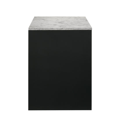  Crown Mark Rangley B6835-DESK Writing Desk - Black IMAGE 2