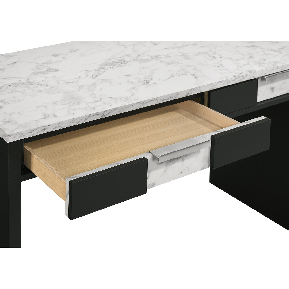  Crown Mark Rangley B6835-DESK Writing Desk - Black IMAGE 4
