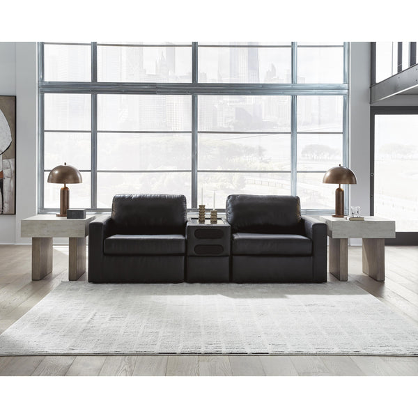  Signature Design by Ashley ModMax II 74305S13 3 pc Sectional Loveseat with Audio Console IMAGE 1