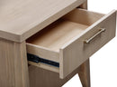 Sumire - One Drawer One Shelf Ash Wood Nightstand - Ginger