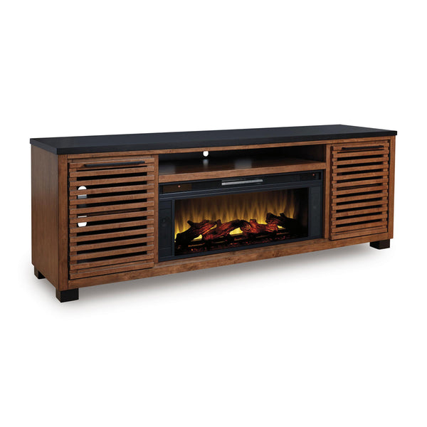  Signature Design by Ashley Kallari W737W1 84" TV Stand with Electric Fireplace IMAGE 1