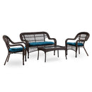 Furniture of America Outdoor Seating Sets LA-L008DT-4PC IMAGE 1