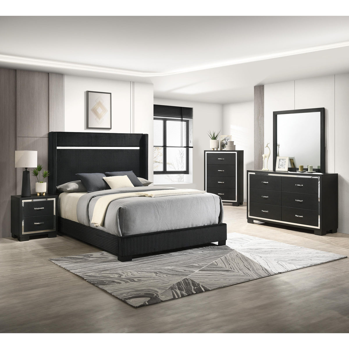  Crown Mark Gennro B9295-K King Bed IMAGE 3