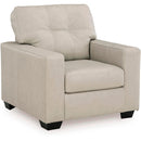  Signature Design by Ashley Santorine Stationary Leather Match Chair 2170820 IMAGE 1