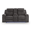  Benchcraft Brysonview 6360594 Double Reclining Loveseat with Console IMAGE 2