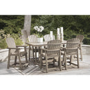  Signature Design by Ashley Seacliff Beach PCP228-642 Rectangular Counter Table with Umbrella Option IMAGE 9