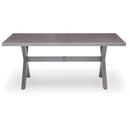  Signature Design by Ashley Half Moon Beach PCP418-625 Rectangular Dining Table with Umbrella Option IMAGE 2