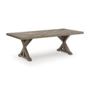  Signature Design by Ashley Laguna Heights PCP790-625 Rectangular Dining Table with Umbrella Option IMAGE 1