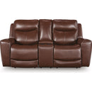  Signature Design by Ashley Next Move Power Reclining Leather Match Loveseat with Console PCU1210218 IMAGE 3