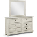  Crown Mark Claribelle B1820-11 Dresser Mirror - White IMAGE 2