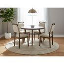 Crown Mark Round Blanche Dining Table 2261BRN-T-48 IMAGE 1