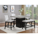  Crown Mark Square Sebastian Counter Height Dining Table with Pedestal Base 2725T-4848 IMAGE 2
