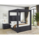  Crown Mark Jayla King Upholstered Canopy Bed 5117BK-K-HBFB/5117BK-KQ-RAIL/5117BK-KQ-POST IMAGE 2