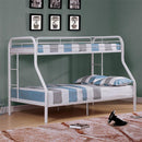  Furniture of America Finnerty CM-BK1032WH-TF-BED Twin/Full Bunk Bed IMAGE 1