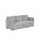  Furniture of America Denholme SL64002GY-SF-PK Sectional with Pull Out IMAGE 3