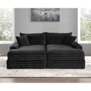  Furniture of America Tavedestrand FM6900BK-PK Double Chaise Sofa IMAGE 4