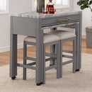  Furniture of America Whitehall FOA3544LG-PT-5PC 5 Pc Counter Height Table Set IMAGE 4