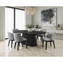  Furniture of America Tottenham FM3222BK-OT-TABLE Oval Dining Table IMAGE 2