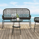  Furniture of America Zalika FM80010BK-T-4PC-BN 4 Pc Conversation Set IMAGE 1