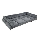  Furniture of America Dagenham FM6800GY-B Sectional IMAGE 1