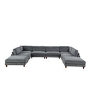  Furniture of America Dagenham FM6800GY-B Sectional IMAGE 4