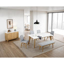  Furniture of America Mandier FM37009NT-T-5PC 5 Pc Dining Table Set IMAGE 2
