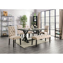  Furniture of America Alfred CM3735T-GY-7PC 7 Pc Dining Table Set IMAGE 1
