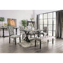  Furniture of America Alfred CM3735T-GY-7PC 7 Pc Dining Table Set IMAGE 5