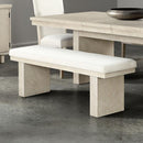  Furniture of America Hagerman FM3410NT-BN Dining Bench IMAGE 1