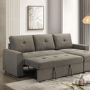  Furniture of America Giorgi FM6920BR-PK Sectional with Pullout IMAGE 1