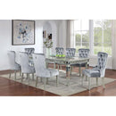  Furniture of America Adalia CM3241SV-T-7PC 7 Pc Dining Table Set IMAGE 2