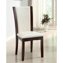  Furniture of America Manhattan CM3710T-WH-7PC 7 Pc Dining Table Set IMAGE 4