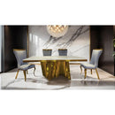 Furniture of America Basilicata FM33001GD-T-7PC-13BK 7 Pc Dining Table Set IMAGE 2