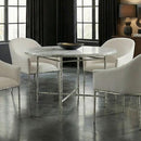  Furniture of America Balvi FM37012GY-RT-3A Round Dining Table IMAGE 1