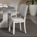  Furniture of America Oberto SL3406GY-SC-4PK Set Of 4 Upholstered Side Chair IMAGE 1