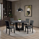  Furniture of America Oberto SL3406DG-RT Round Dining Table IMAGE 2