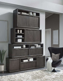 Oxford - Solid Wood 74" Media Console - Basalt Gray