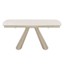 Cassian - Dining Table With Ceramic Top - Cream