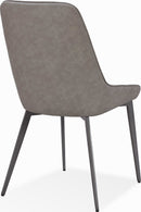 Lucia - Metal Leg Upholstered Synthetic Leather Dining Chair (Set of 2)