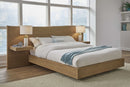 One - Coastal Modern Live Edge Wall Bed With Floating Nightstands