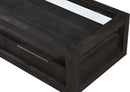 Oxford - Two Drawer Rectangular Coffee Table - Basalt Gray