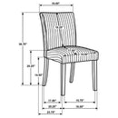  Coaster Furniture Dermott 106512CRM Set of 2 Upholstered Parson Dining Side Chair - Cream IMAGE 11