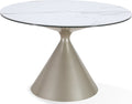 Winston - Stone Top Metal Base Round Dining Table
