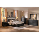  Coaster Furniture Leandro 222491Q 55-inch Queen Wingback Bed - Burnished Black IMAGE 9