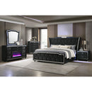  Coaster Furniture Lorient 223163FB 8-drawer LED Bedroom Flame Box Dresser - Black IMAGE 16