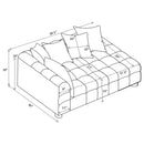  Coaster Furniture Amara 551914LAF Upholstered LAF Loveseat IMAGE 6